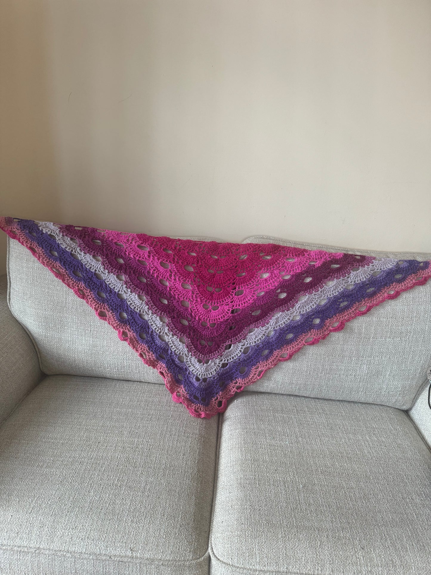 Virus pattern shawl